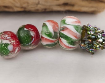 MisFits Christmas Past Lampwork Bead Set