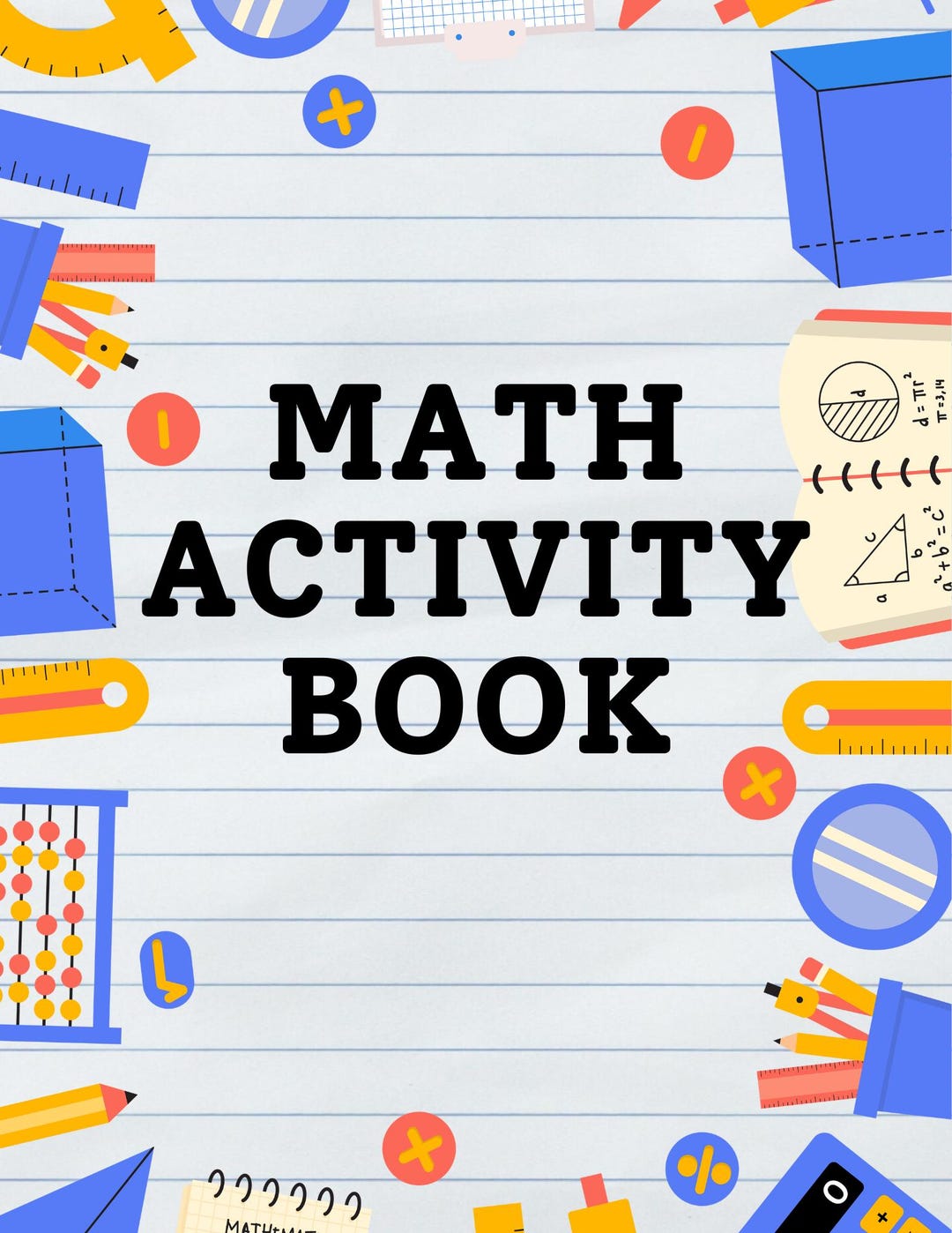 Fun Mathematic Activity Template for Kids - Etsy