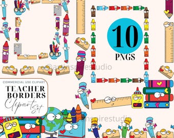 Hoja de trabajo Lápiz Borde clipart Maestro Clipart Material escolar Png Borde de página regreso a la escuela Marco Clipart Decoración de tablón de anuncios