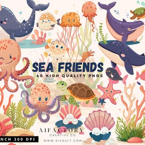 Meerestiere Cliparts, Unterwasser Cliparts, Meerestiere Meeresschildkröte Wal Delfin Meer Riff Ozean Tiere Meeresgeschöpfe Nautik Clipart