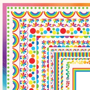 Regenbogen Clipart, Clip Art Rahmen, Schule Clipart Rahmen, wellig, ausgebogt, mager, Clip Art Rahmen, Schule Clipart Rahmen, Rahmen Clipart