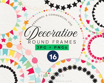 Round Frame PNG Round Borders, Picture Frames Clipart , Photo Frame circle, circular border, decoration frames clipart Wreath