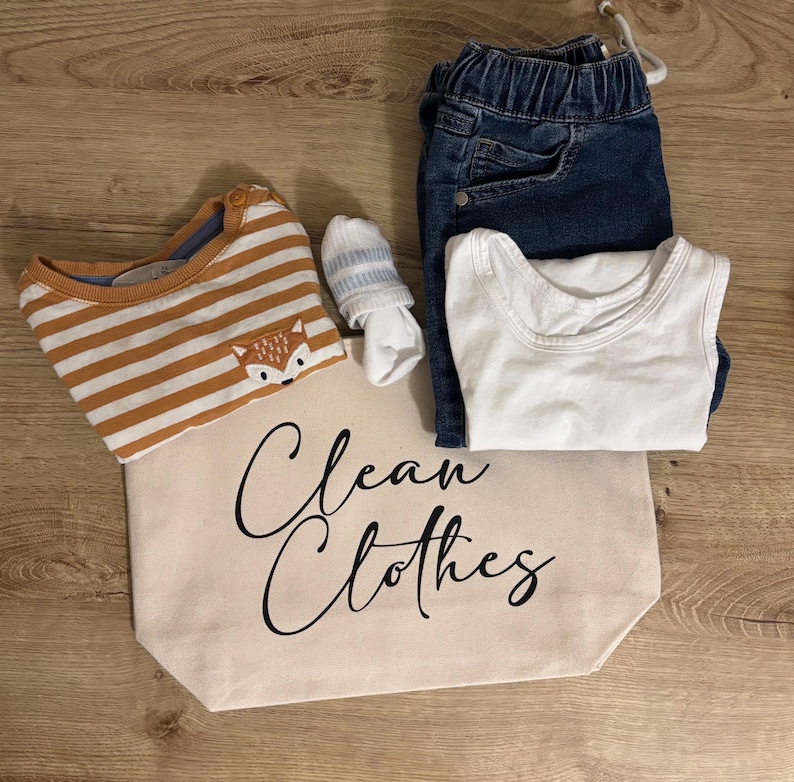 Organizador de bolso cambiador para bebé / Bolsas para pañales / Ropa limpia y sucia, pañales, refrigerios / Organizador de bolso neutro para bebé / Regalo para baby shower Clean Clothes