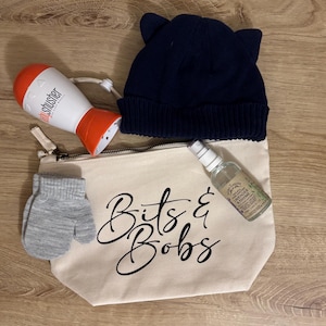 Organizador de bolso cambiador para bebé / Bolsas para pañales / Ropa limpia y sucia, pañales, refrigerios / Organizador de bolso neutro para bebé / Regalo para baby shower Bits & Bobs