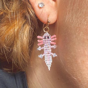 Axolotl Bead Earrings