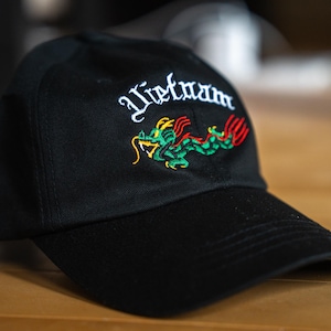 Vietnam Dragon Embroidered Dad Hat