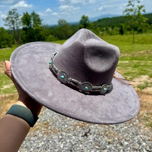 Turquoise Fedora - Etsy display picture 1