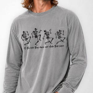 Throwing Stones Long Sleeve T-Shirt: Kids They Dance and Shake Their Bones Shakedown Lot Tee