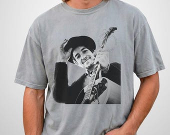 Bob Dylan T-Shirt: Outlaw Folk Beatnik Poet Comfort Colors Tee