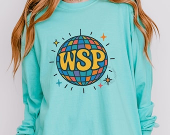 Widespread Panic Disco Long Sleeve T-Shirt: WSP Shakedown Lot Comfort Colors Tee