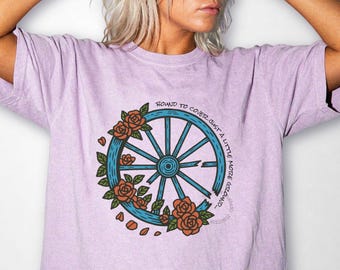 Camiseta Wheel Grateful Dead: Camiseta cómoda estilo Shakedown Lot con colores