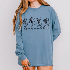 Grateful Dead Throwing Stones Long Sleeve T-Shirt: Kids They Dance and Shake Their Bones