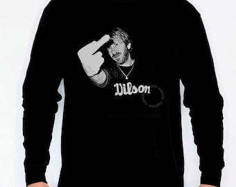 Trey Anastasio Flippin' the Bird Long Sleeved T-Shirt: Phish TAB Shakedown Lot Style Shirt