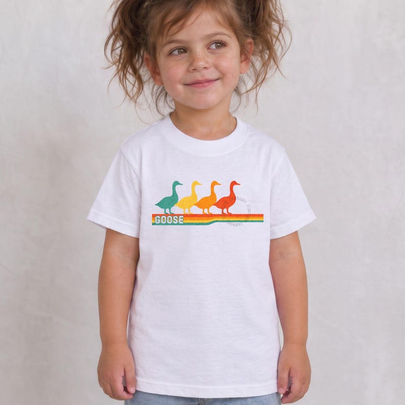 Goose the Band Retro Vibes Toddler T-Shirt: Shakedown Lot Tees for Kids White