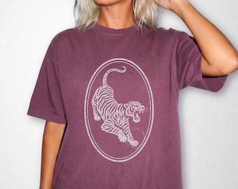 Jerry Garcia Tiger Gitarren-T-Shirt: Grateful Dead Shakedown Lot Style Tee