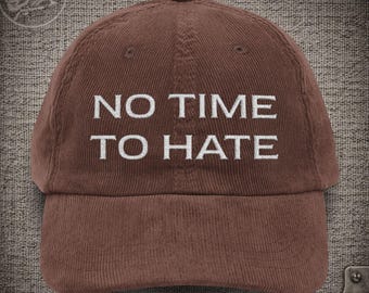 Gorra de pana bordada "No Time to Hate": Gorra de la banda Uncle John's