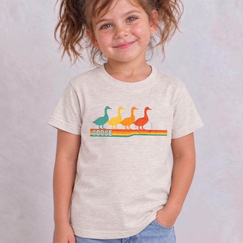 Goose the Band Retro Vibes Toddler T-Shirt: Shakedown Lot Tees for Kids Heather Dust
