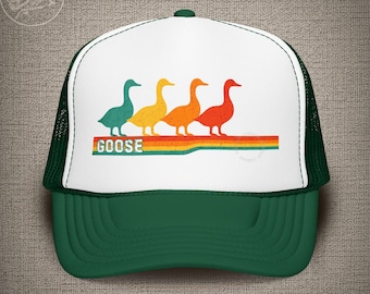 Goose Retro Shakedown Trucker Hat: Funky Geese Lot Style Cap