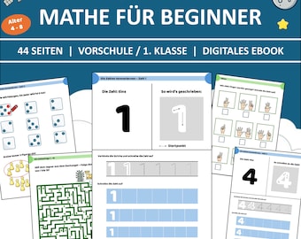 German Math Workbook for Beginners: Preschool & 1st Grade (PDF)
