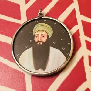 Vintage Guru Ram Das Sterling Pendant