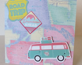 Road Trip Summer Travel Christian Card With Scripture