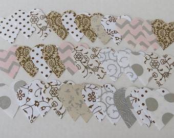 36 Handmade Paper Hearts Handcut Paper Craft Supplies