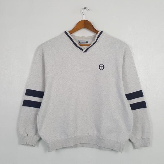 Sergio Tacchini, Vintage Sergio Tacchini Streetwear Japanese Brand Gray Sweatshirt
