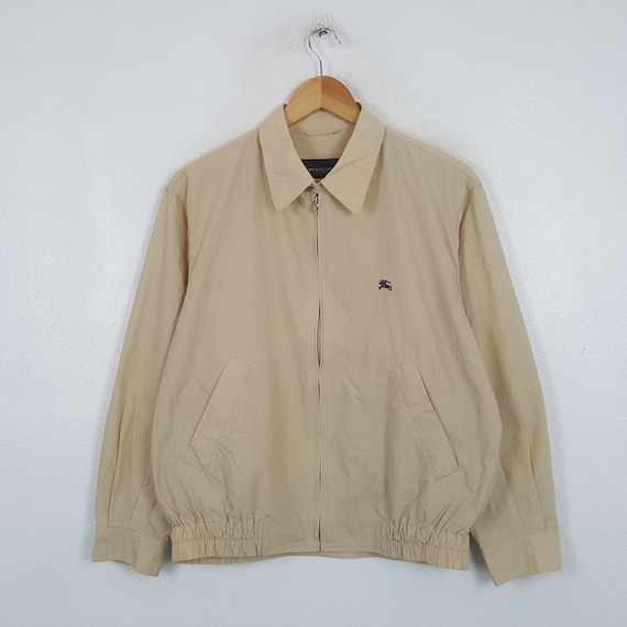 Burberry London, Vintage Burberry London Japanese Brand Zipper Beige Jacket