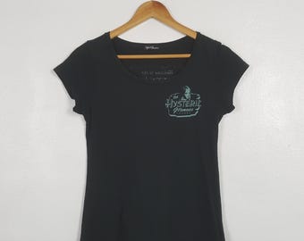 Vintage The Hysteric Glamour Lounge Japanese Brand Black T-Shirt