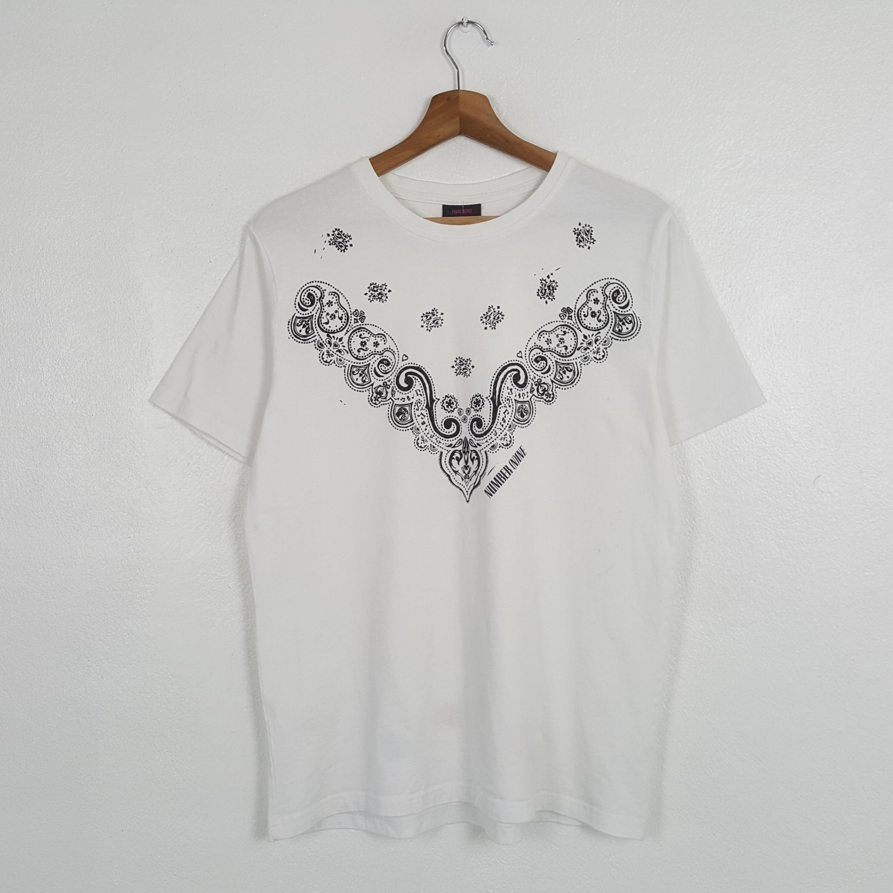 Vintage Marlboro X Number Nine Bandana-style Print White T-shirt