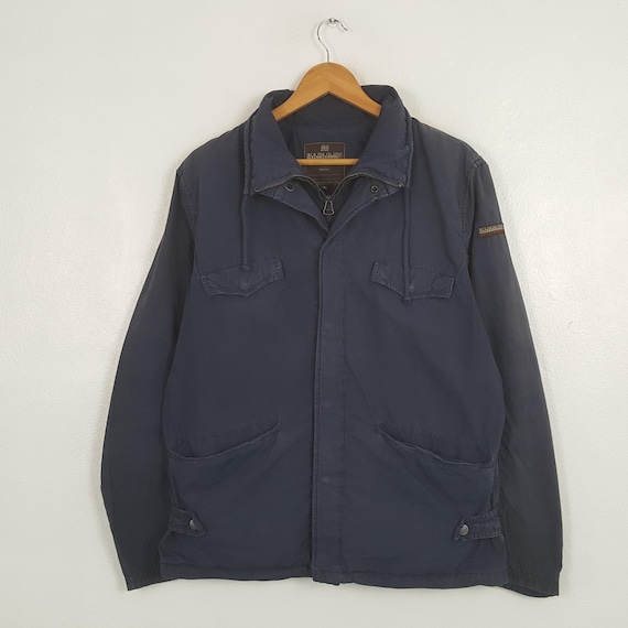 Napapijri, Vintage NAPAPIJRI Full Zip Distressed Jacket
