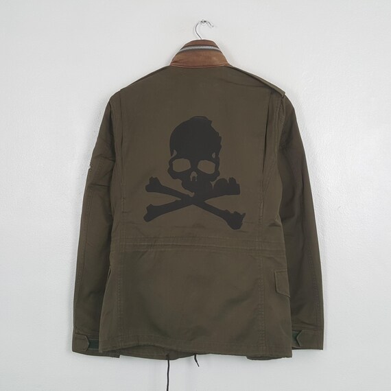 Journal Standard, Vintage Journal Standard Homestead Custom Art Skull Workwear Jacket