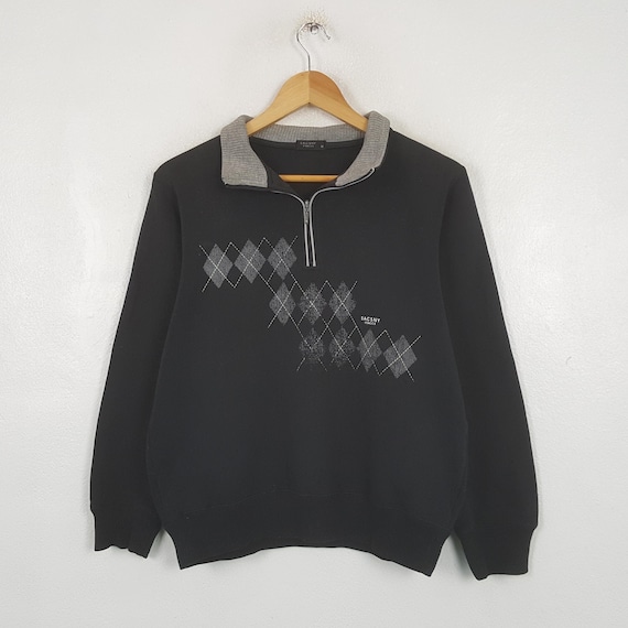 Yohji Yamamoto, Vintage Sacsny Y'saccs By Yohji Yamamoto Quarter-Zip Sweater