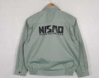 Jaqueta vintage personalizada da equipe de automobilismo Nismo Nissan Racing Team.