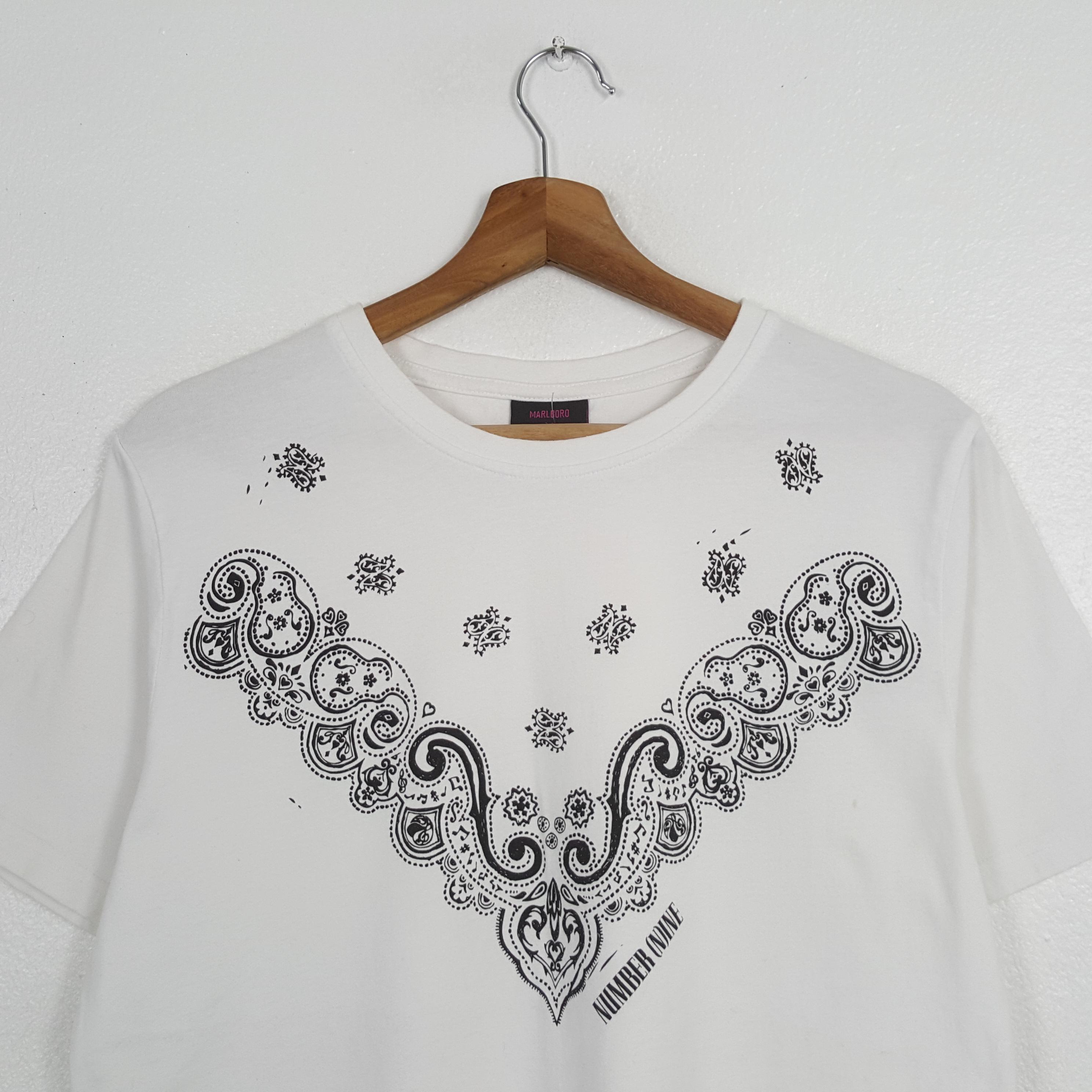 Vintage Marlboro X Number Nine Bandana-style Print White T-shirt