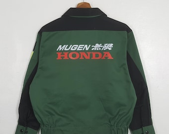 Vintage Mugen Honda Racing Custom Green Jacket