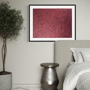 Aboriginal Bush Medicine Leaves Painting by Sharon Napanangka Butcher (83cm x 63cm)