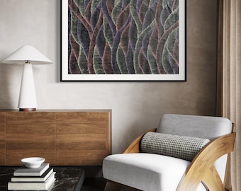 Aboriginal Sand Dunes Art: Hand-Painted Australian Desert Landscape