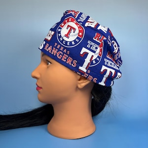 Rangers - Adjustable Pixie Scrub Cap - Men, Male, Unisex Scrub Cap - Scrub Hat