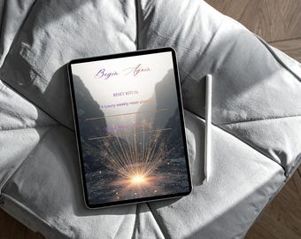 Reset Ritual | Weekly Reset Planner | Minimal Digital Habit Tracker