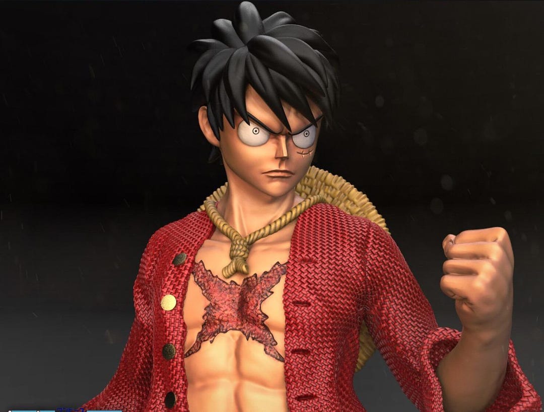 Monkey D,one Piece, High Detailed 3d 12k Resin 3d Printed,fully ...