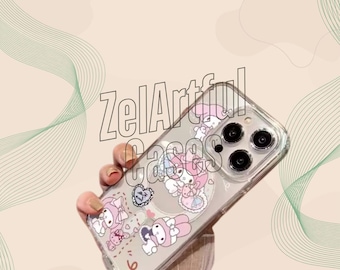 My Melody iPhone MagSafe Case: Kawaii Pink Cartoon Cover