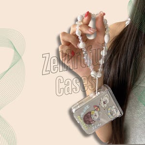Niedliche Welpen Kokosnuss Hülle für Samsung Galaxy Z Flip7 Z Flip6 Z Flip5 Z Flip4 Z Flip3 Niedliches Hardcover mit Scharnierschutz und Handschlaufe.