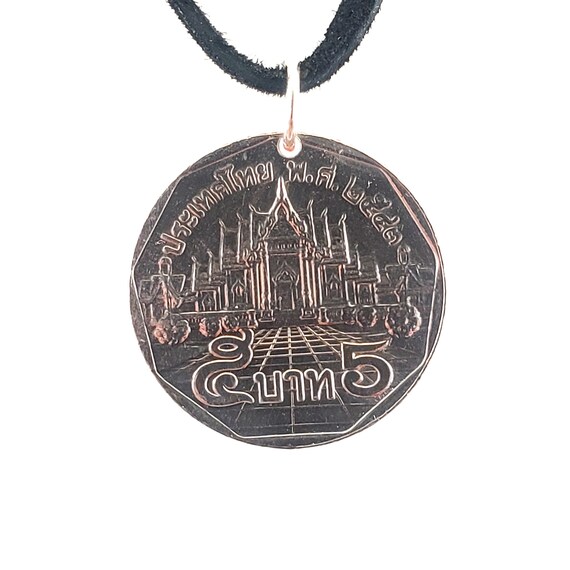 Thailand Coin Necklace 5 Baht Mens 