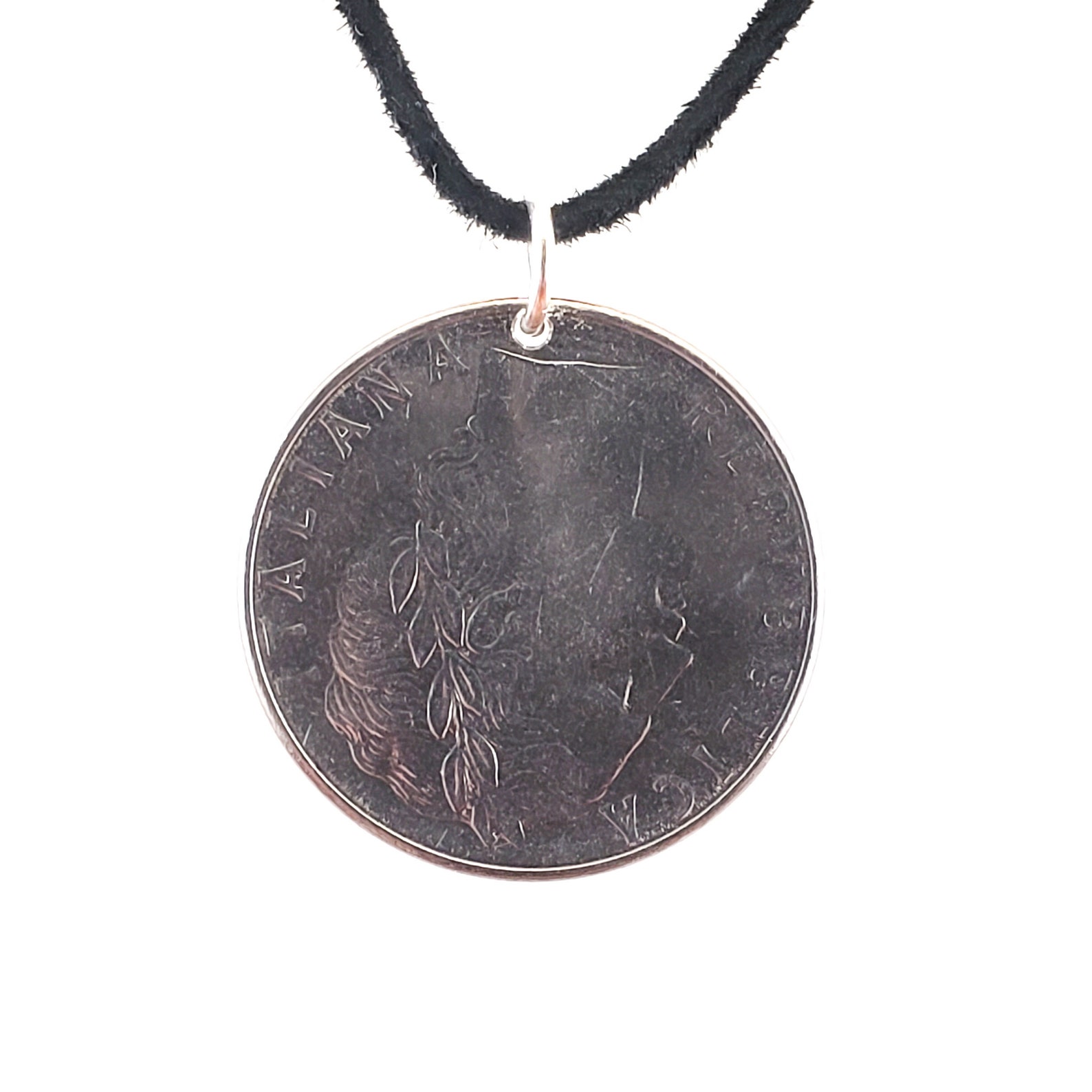 Italian Coin Necklace Lire Mens Necklace Womens Etsy