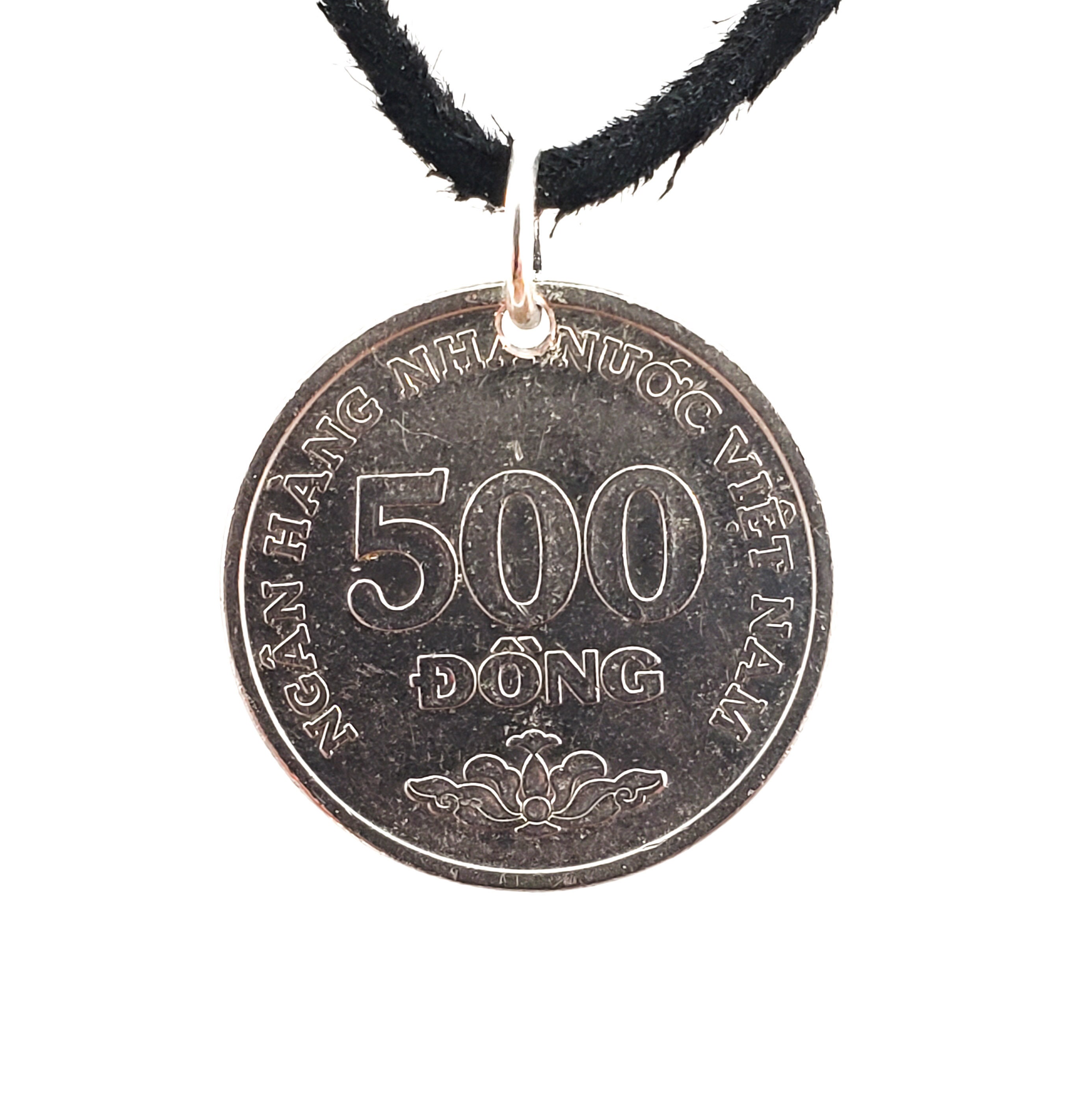 ベトナムコインネックレス、500ドン、メンズネックレス、レディースネックレス、コインペンダント、レザーコード、誕生年、2003年 - Etsy 日本