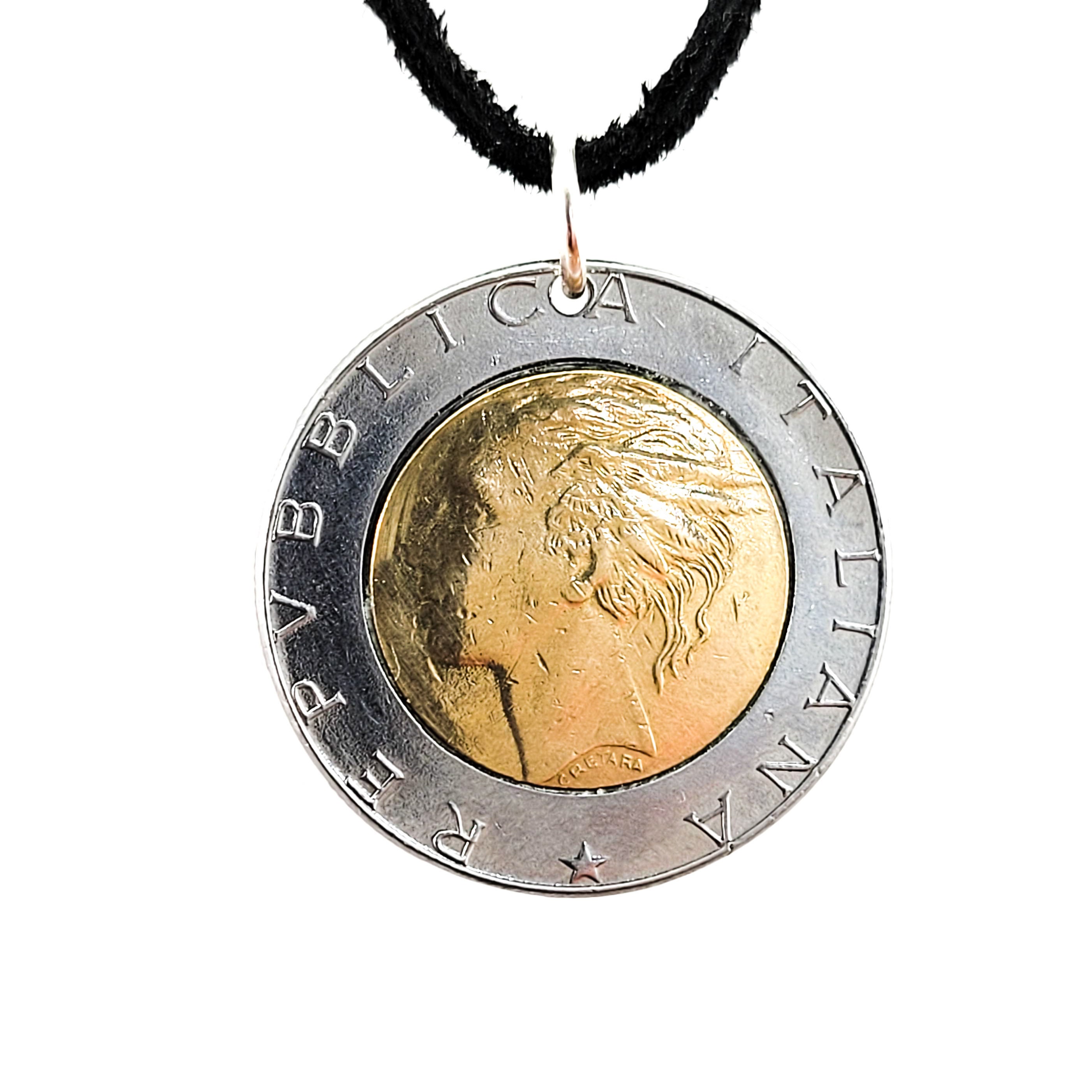 Unoaerre (Italian) Yellow Gold Necklace With Greek Silver & Gold Coins, L  26'' 160g sold at auction on 29th June | DuMouchelles