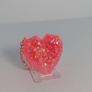 Pink Heart Keychain