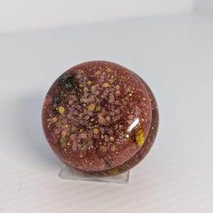 Pink Floral Resin Jar