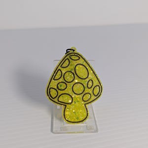 Resin Mushroom Keychain